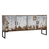 Claes Brown and White Antique Sideboard